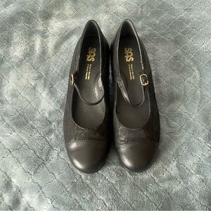 SAS Women's Black Mary Jane Shoes 9.5